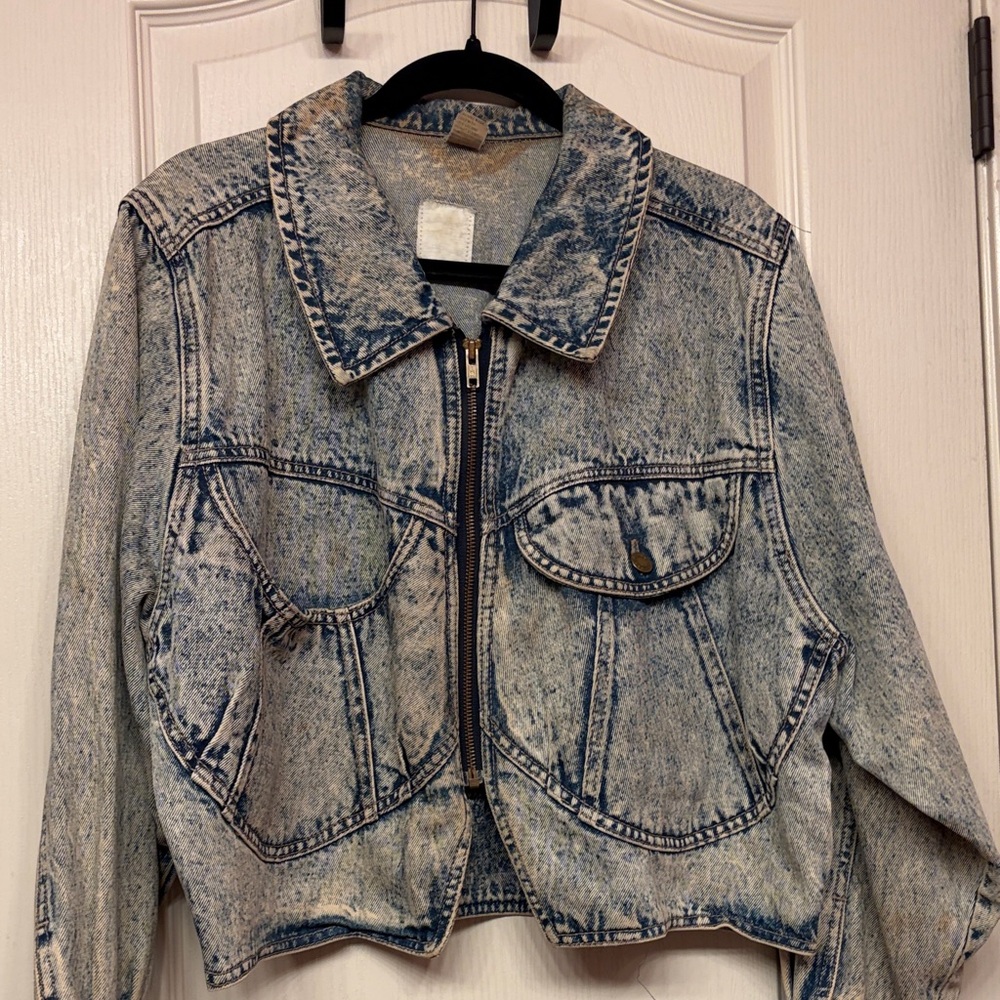 80’s Acid Wash denim jacket